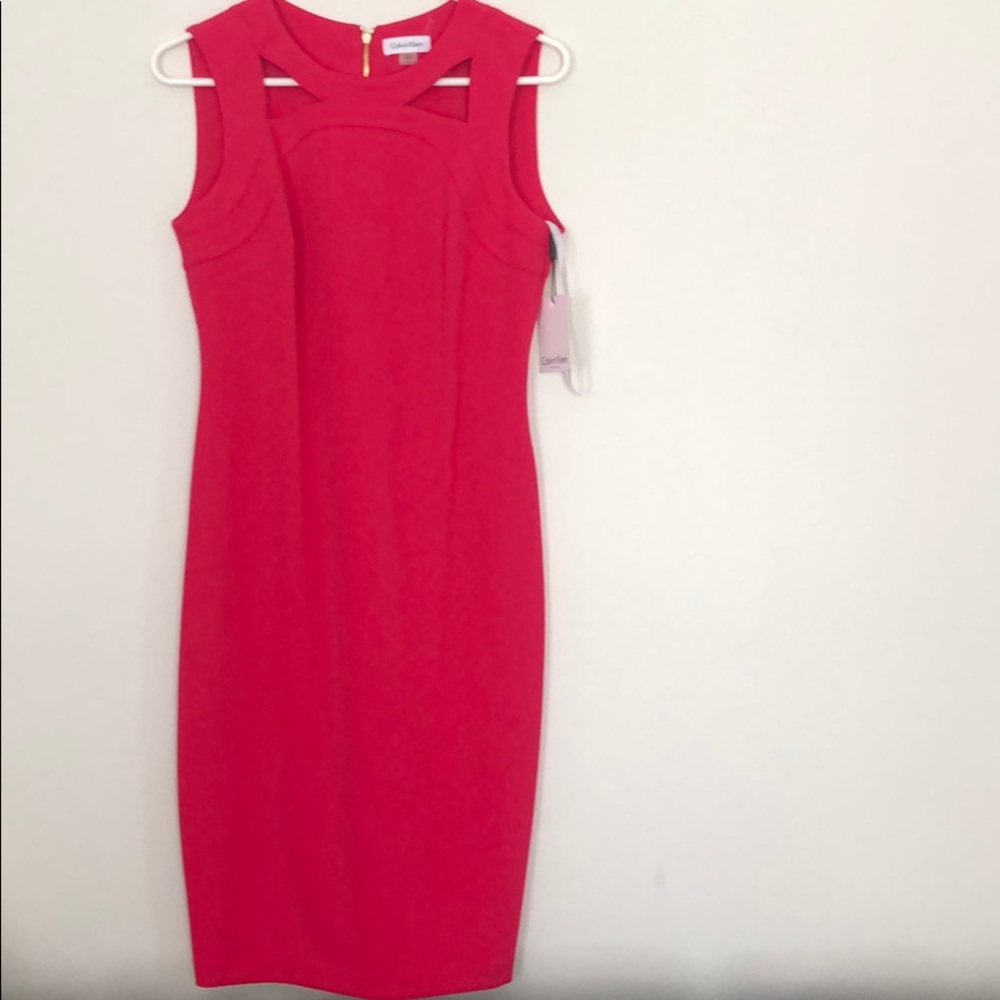 Calvin Klein NWT Fushia Dress Sz 6